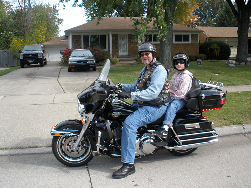 Grandpa and James on Max!